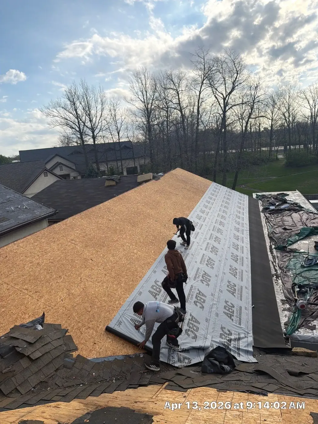 Flashing and seam work in Seymour